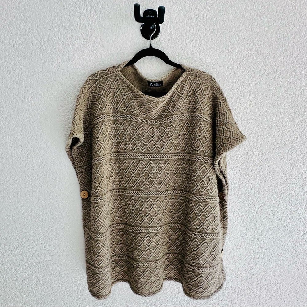 Odira Knit Poncho Sweater